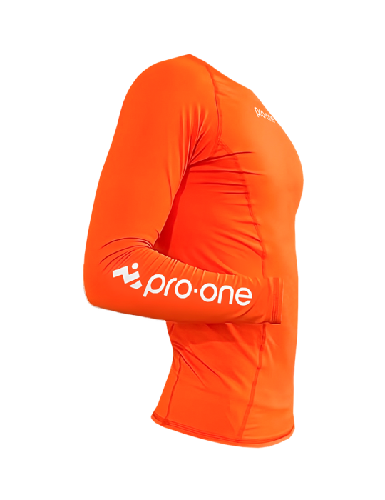 Polo Licra Pro-One Compressor Naranja Neon