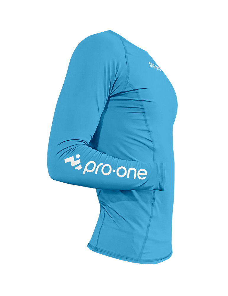 Polo Licra Pro-One Compressor Celeste