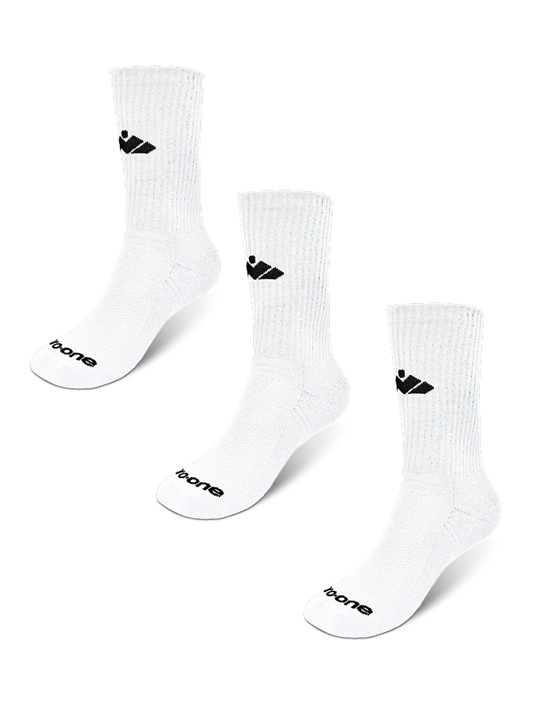 Pack de 3 pares de Medias Deportivas Pro-One Spring Blanco