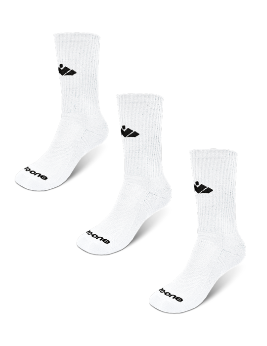 Pack de 3 pares de Medias Deportivas Pro-One Spring Blanco