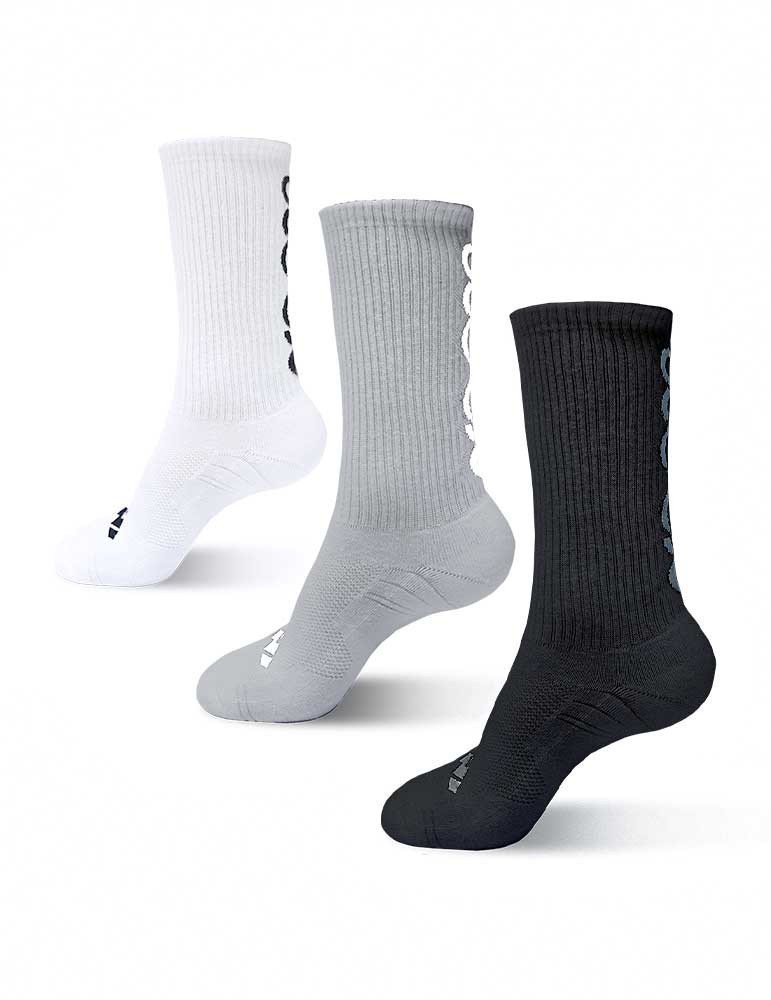 Pack de 3 Pares De Medias Pro-One Radeon Gris/Blanco/Negro