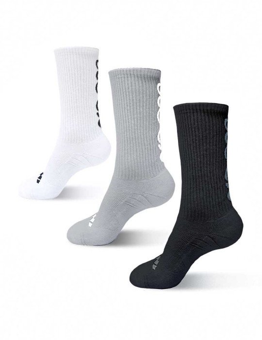 Pack de 3 Pares De Medias Pro-One Radeon Gris/Blanco/Negro