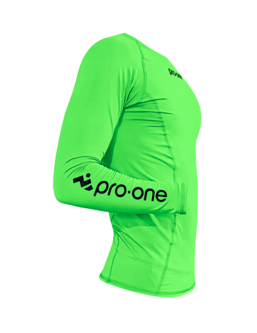 Polo Licra Pro-One Compressor Verde Neon 2